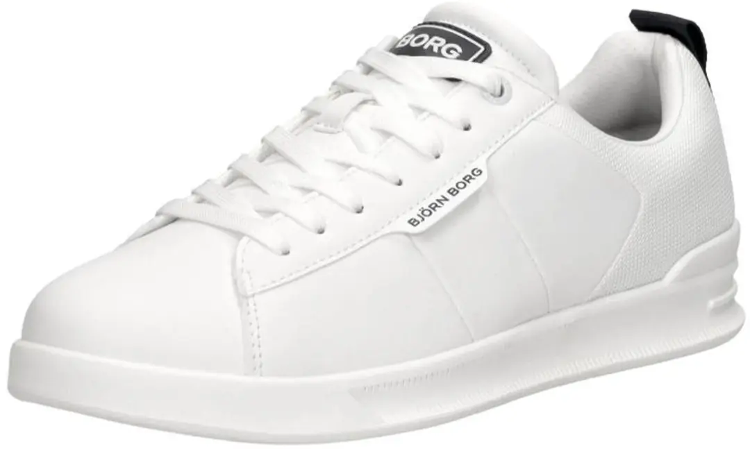 Björn Borg T2600 Heren Sneakers - Wit/Navy - afbeelding 4 van 6