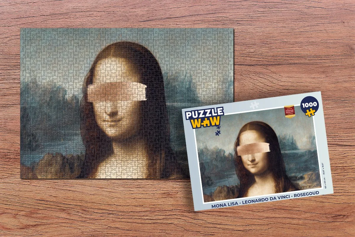 PuzzleWow Mona Lisa Legpuzzel 1000 Stuks - Multicolor