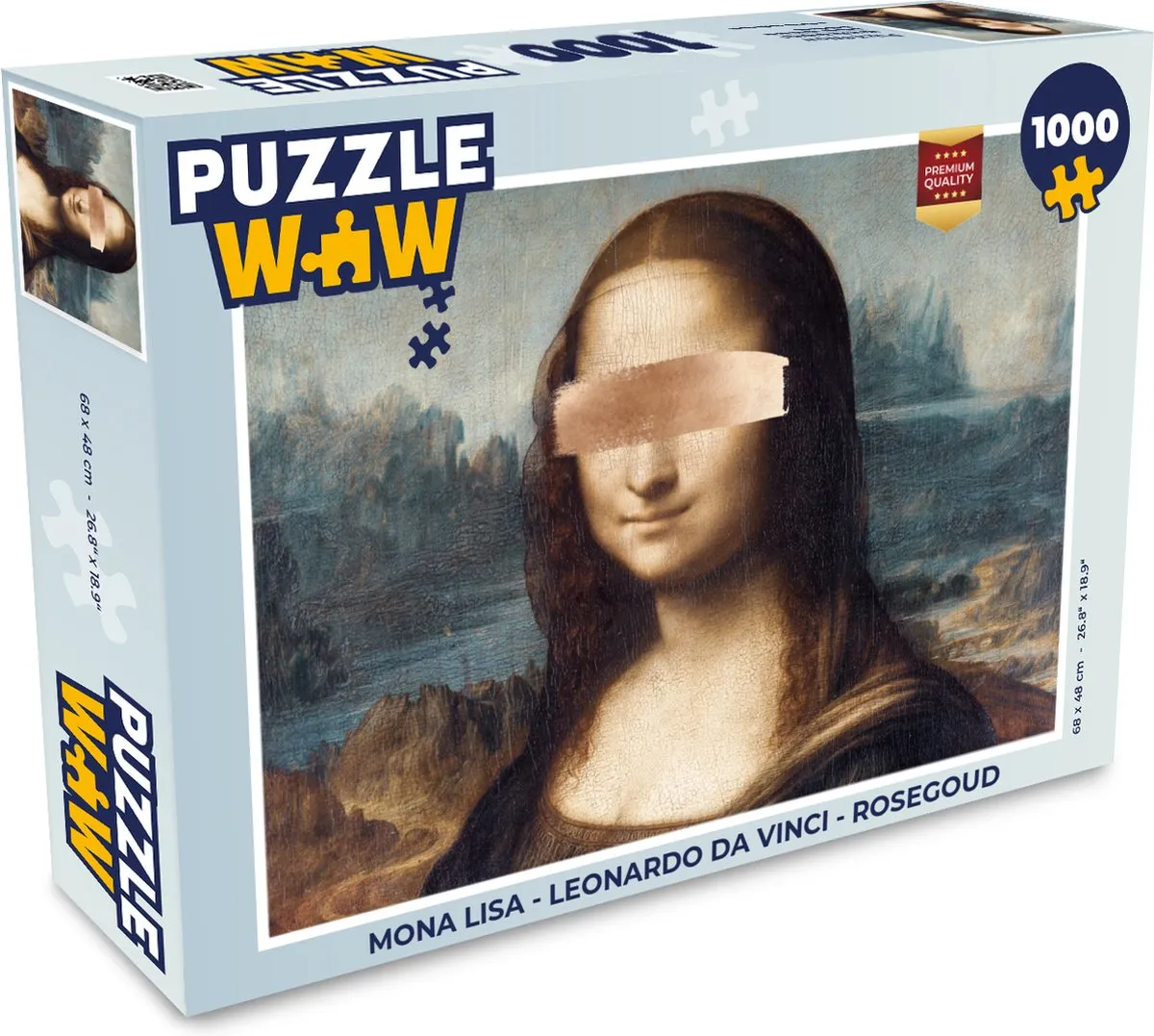 PuzzleWow Mona Lisa Legpuzzel 1000 Stuks