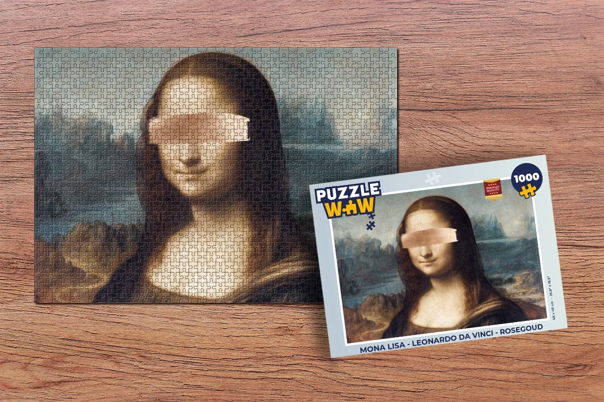 PuzzleWow Mona Lisa Legpuzzel 1000 Stuks - Multicolor