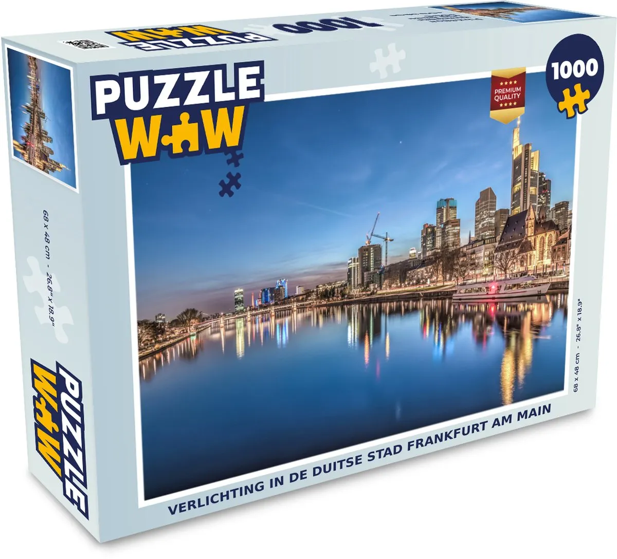 PuzzleWow Frankfurt am Main Legpuzzel 1000 Stuks