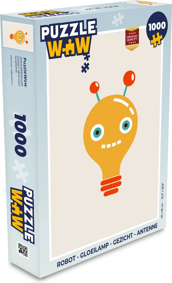 PuzzleWow Robot Gloeilamp Puzzel 1000 Stuks