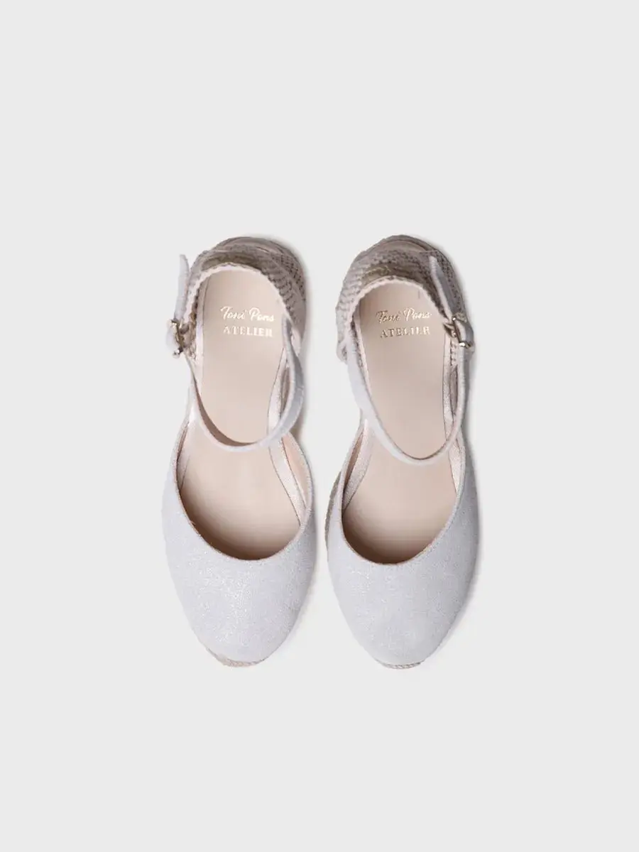 Dames leren espadrilles