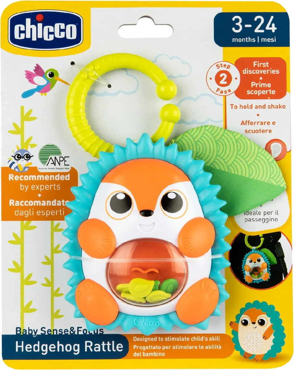 Chicco Egel Rammelaar Multicolor - afbeelding 6 van 6