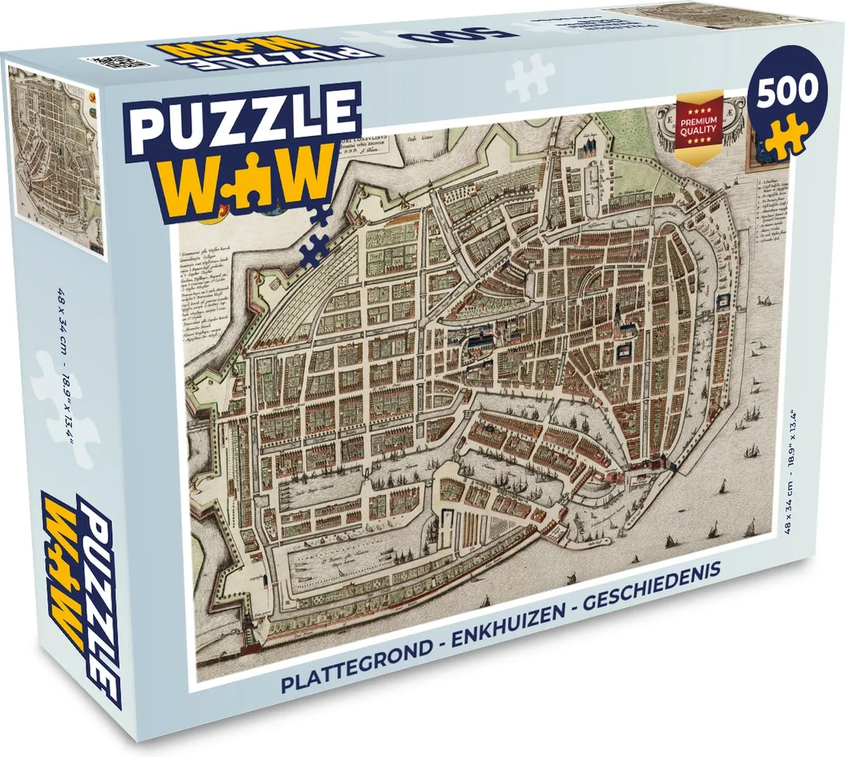 PuzzleWow Enkhuizen Legpuzzel 500 Stuks
