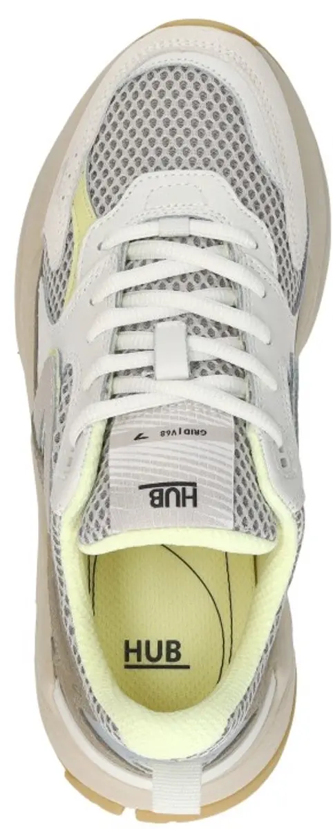 HUB Grid-w Sneakers - Dames - Beige - Maat 42 - afbeelding 5 van 6