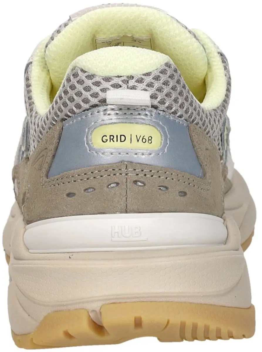 HUB Grid-w Sneakers - Dames - Beige - Maat 42 - afbeelding 6 van 6