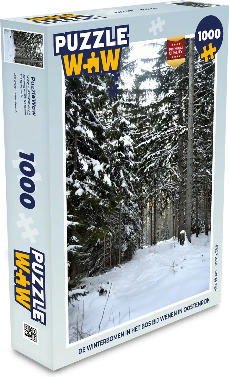 PuzzleWow Winterbomen Wenen Legpuzzel 1000 Stuks