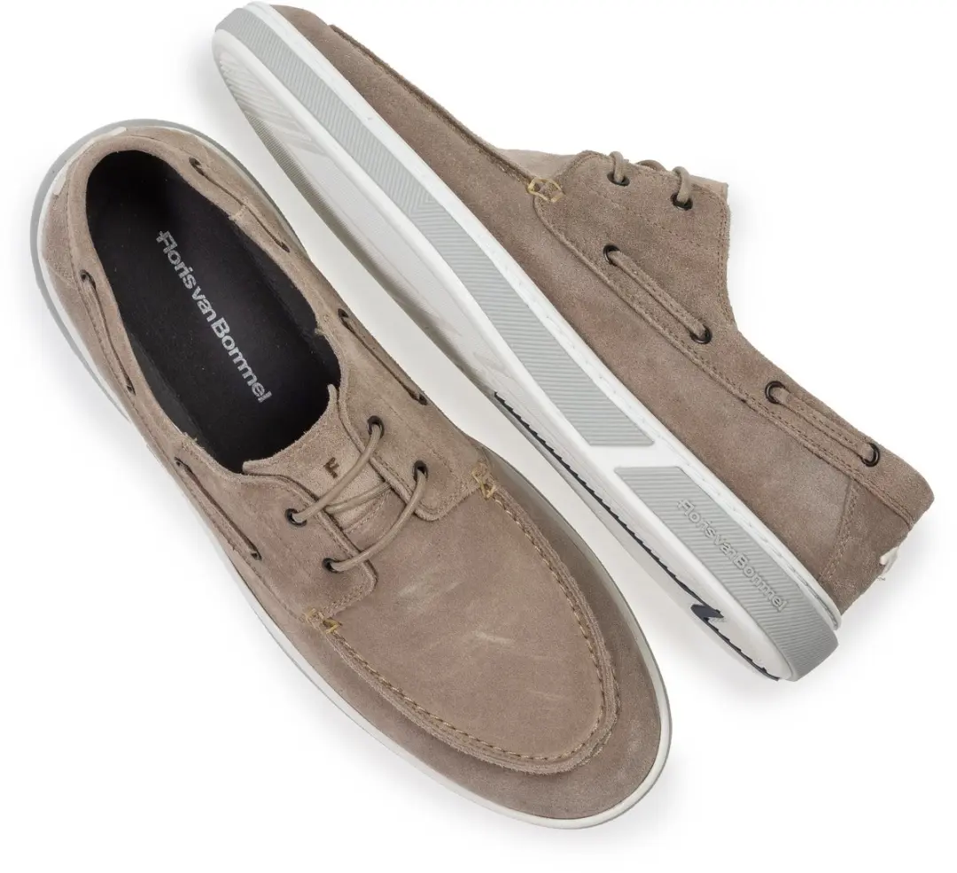 Floris van Bommel DE BOOTER 01.02 Heren Veterschoenen - Taupe