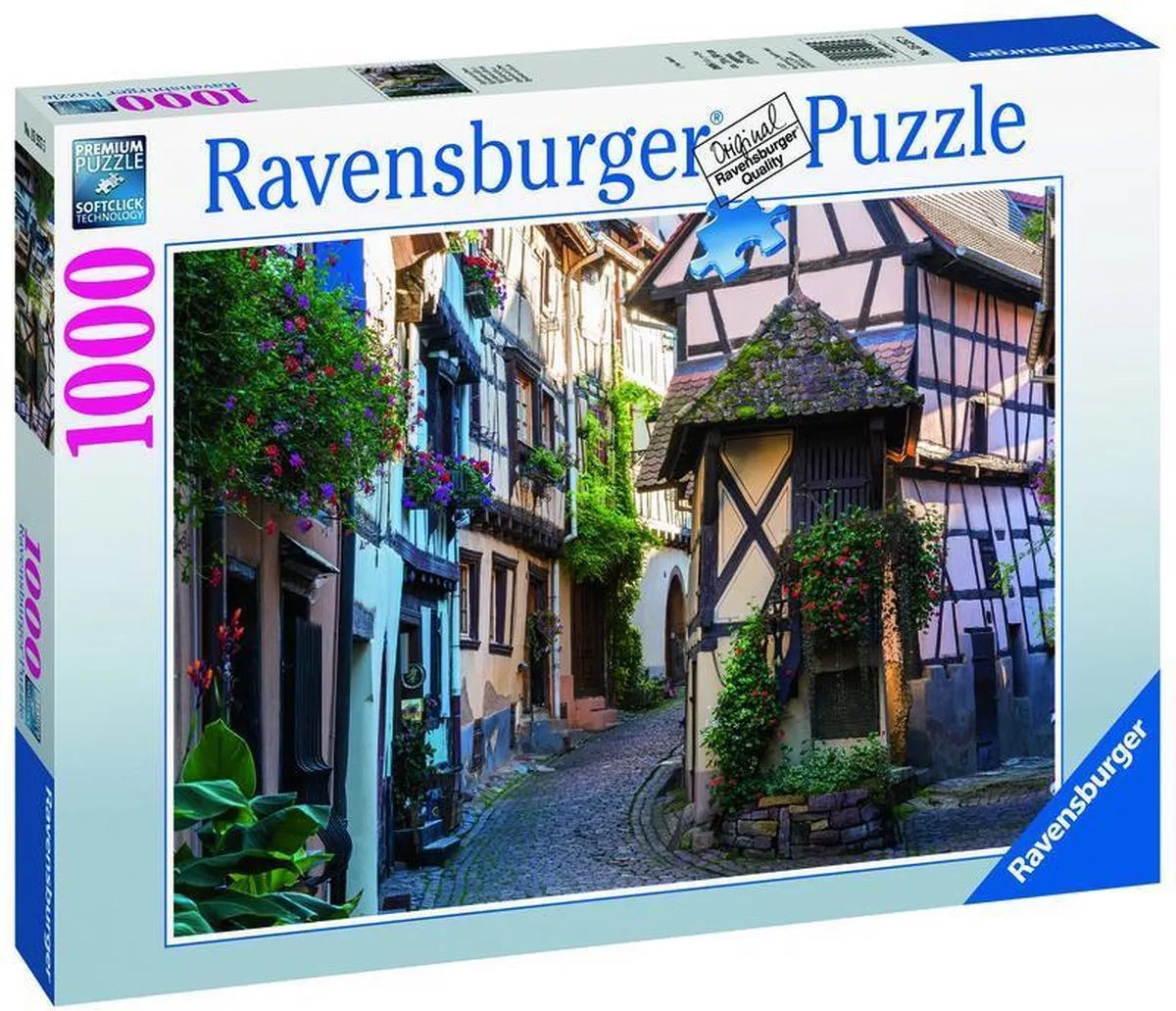 Ravensburger Eguisheim im Elsass Legpuzzel 1000 Stuks - Multicolor - afbeelding 4 van 4