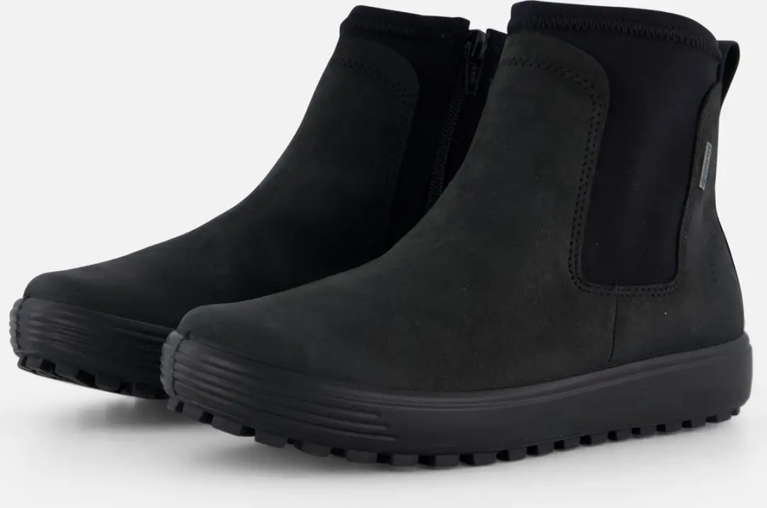 Ecco Soft 7 Tred W Chelsea boots zwart Nubuck
