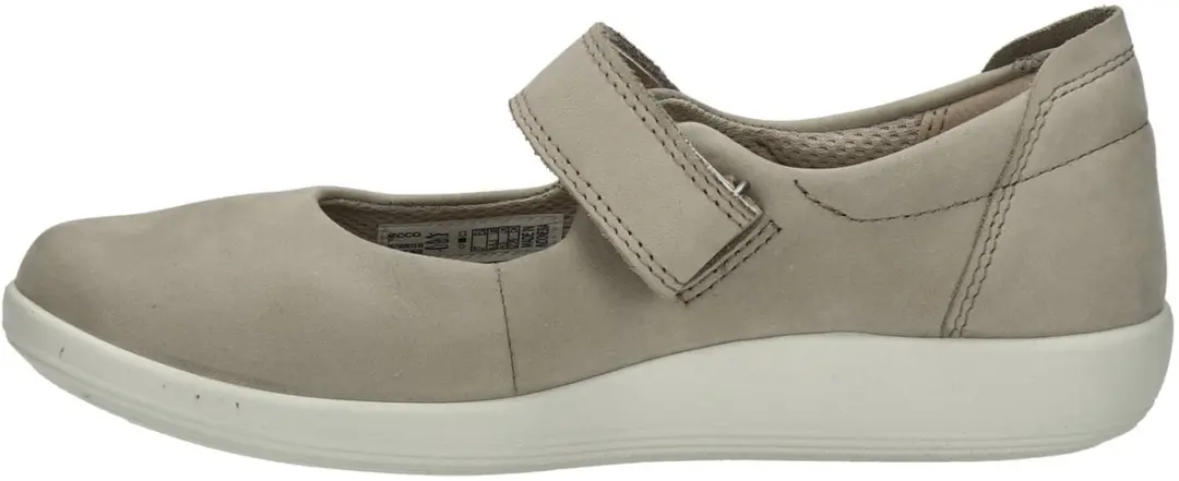 ECCO Soft 2.0 Mary-Jane Beige Nubuck - Maat 40