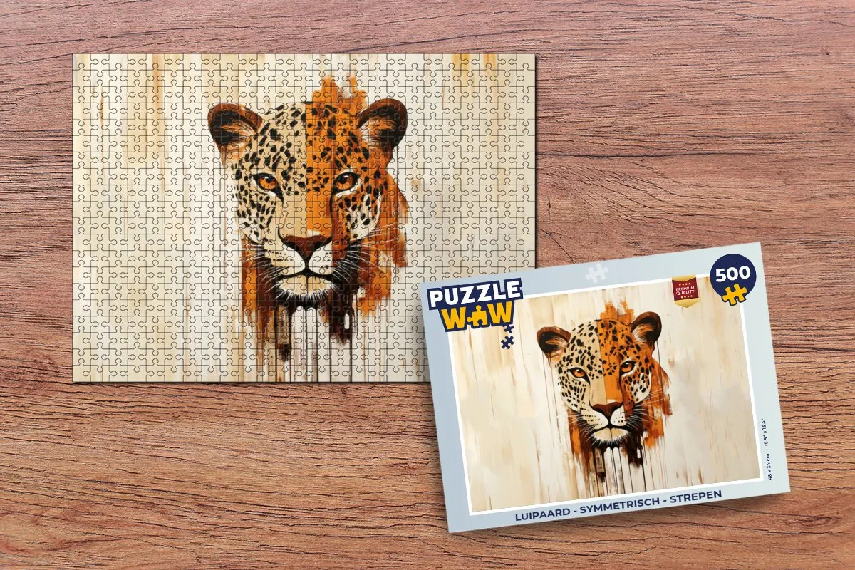 PuzzleWow Luipaard Legpuzzel 500 Stuks
