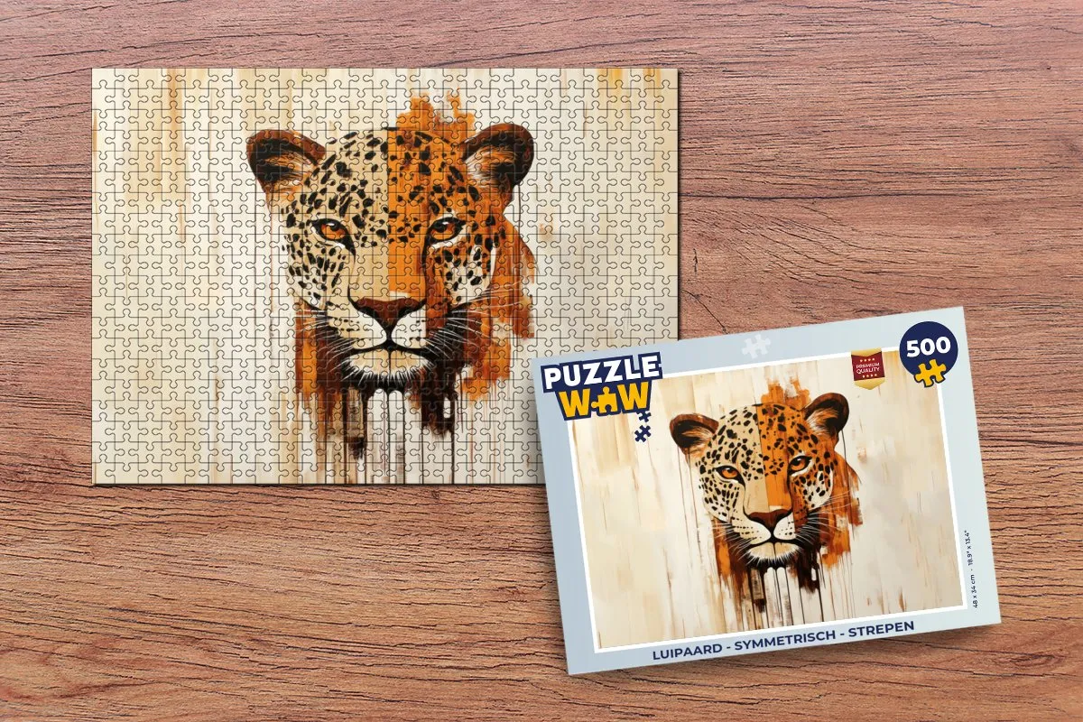 PuzzleWow Luipaard Legpuzzel 500 Stuks
