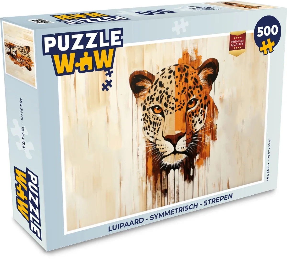 PuzzleWow Luipaard Legpuzzel 500 Stuks