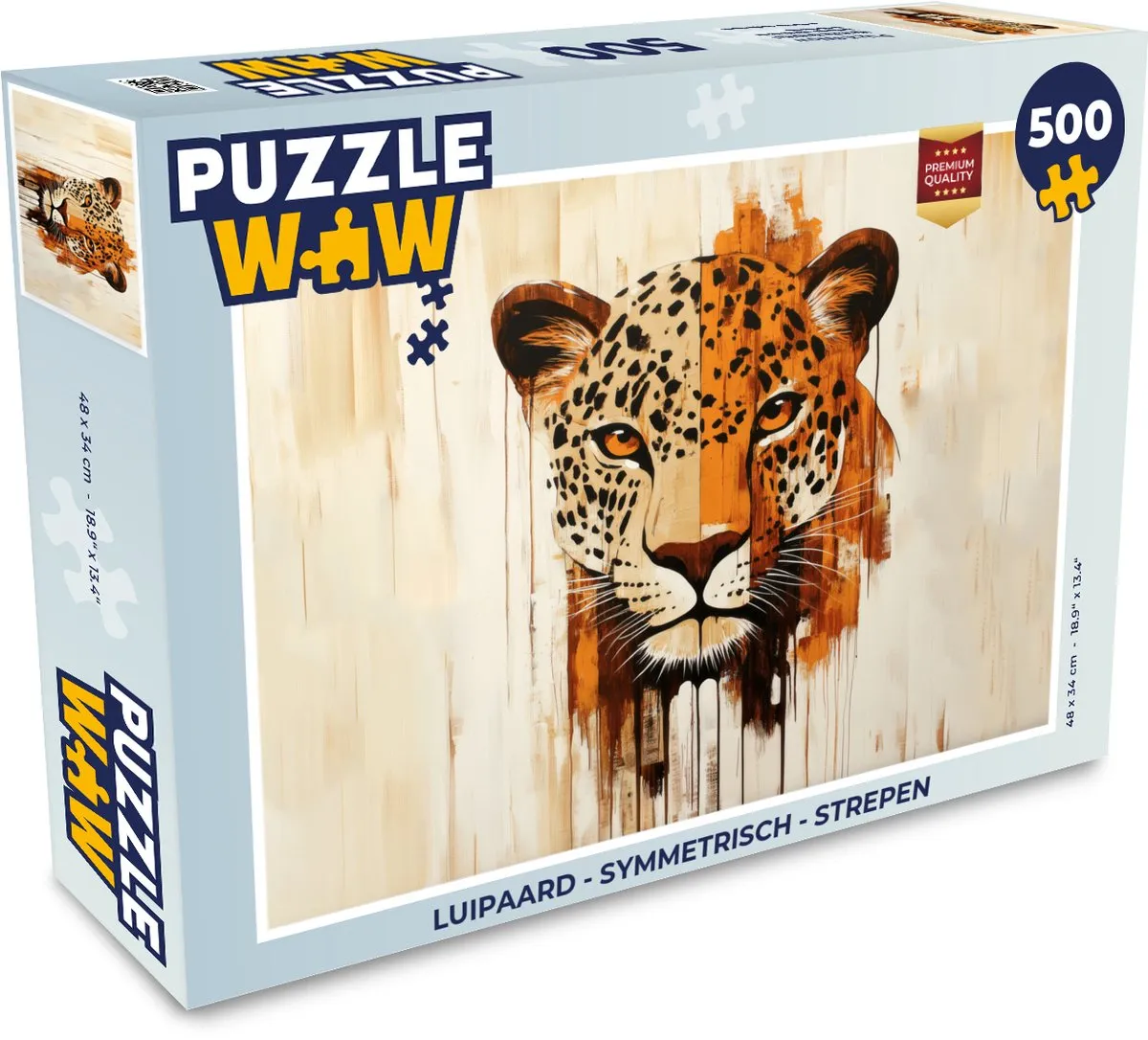 PuzzleWow Luipaard Legpuzzel 500 Stuks