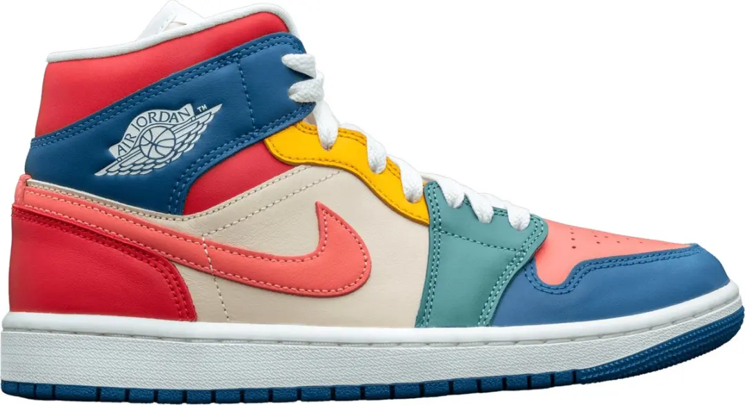 Nike Air Jordan 1 Mid Multi Color (2022) (W)