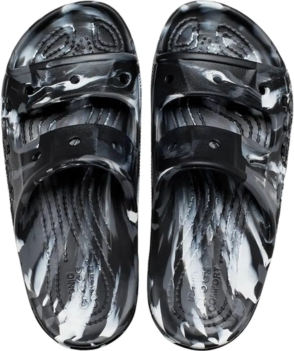 Crocs Baya Marbled Sandalen Zwart/Multi Maat 36/37 US M4/W6