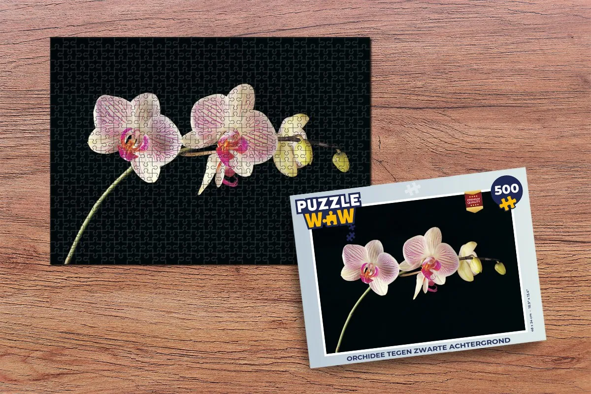 PuzzleWow Orchidee Legpuzzel 500 Stuks - Multicolor