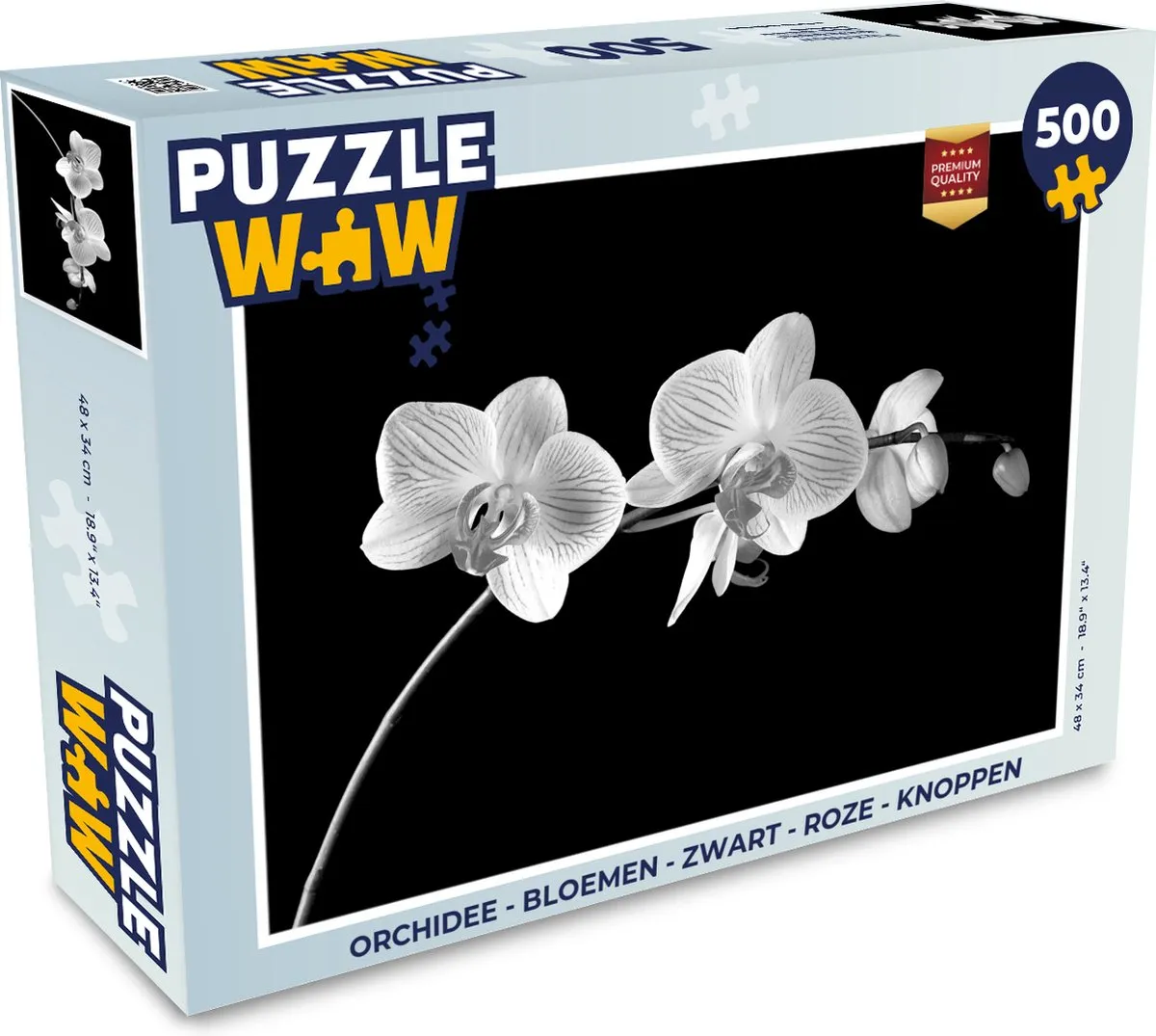 PuzzleWow Orchidee Legpuzzel 500 Stuks - Multicolor