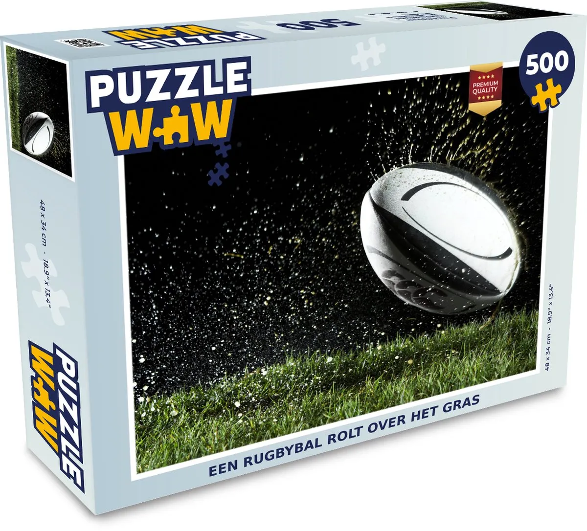 PuzzleWow Legpuzzel Rugbybal Multicolor