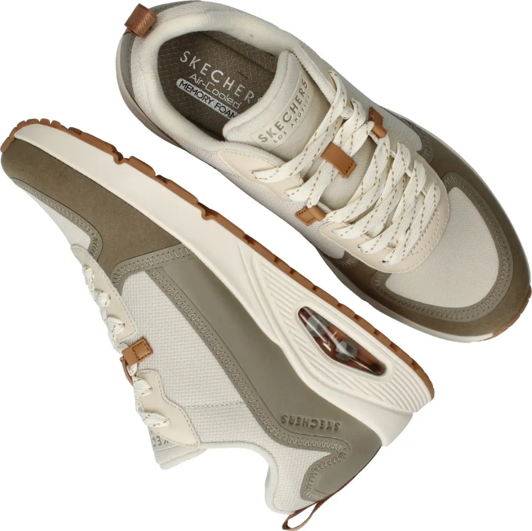 Skechers Uno Layover Heren Sneakers - Wit
