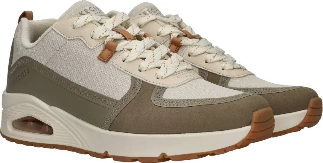 Skechers Uno Layover Heren Sneakers - Wit