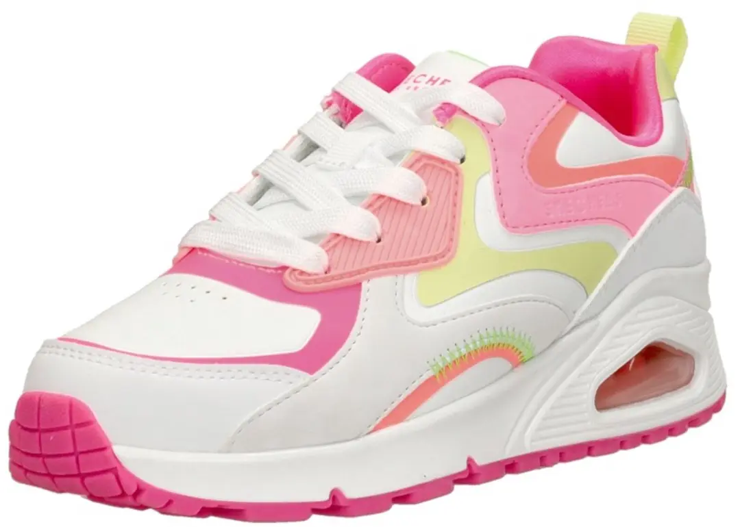 Skechers Uno Gen1 - Color Surge - Meisjes Sneakers - Wit - afbeelding 4 van 6