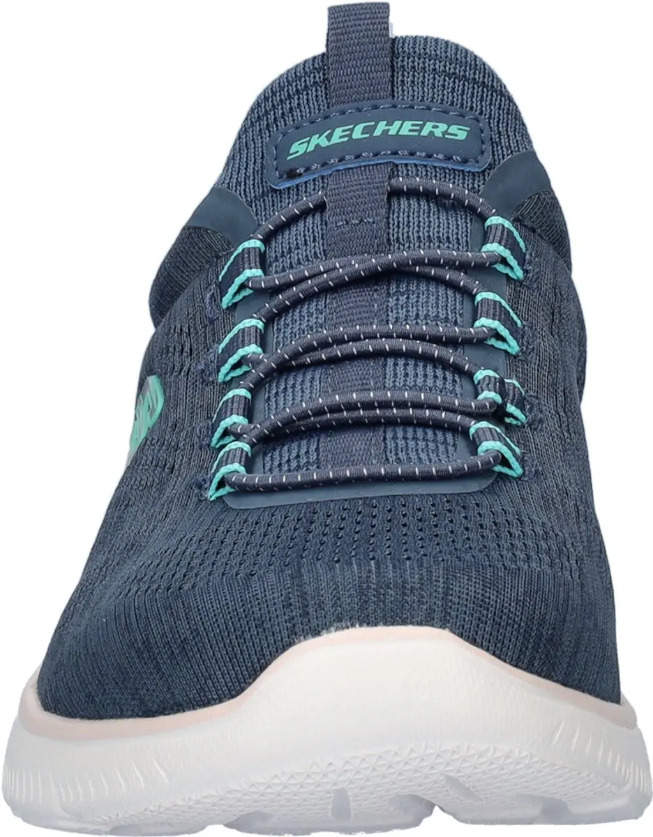 Skechers Summits Fun Flare Dames Sneaker - Blauw - afbeelding 5 van 6