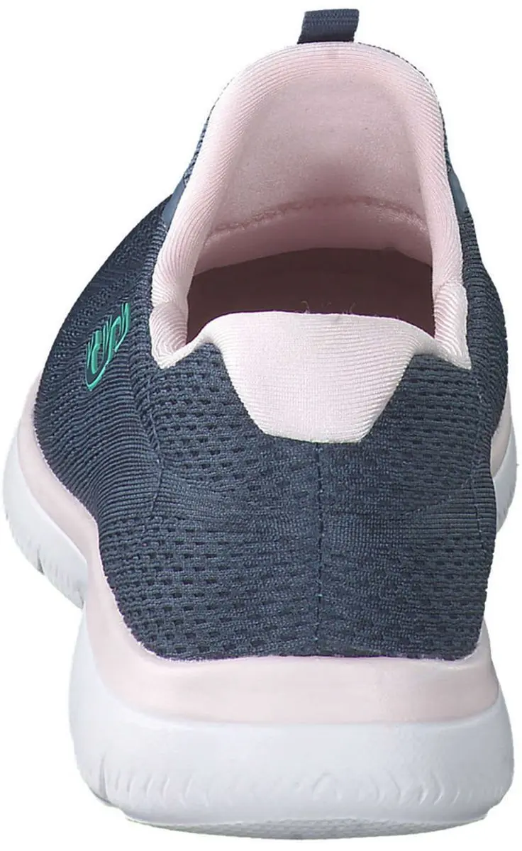 Skechers Summits Fun Flare Dames Sneaker - Blauw - afbeelding 4 van 6