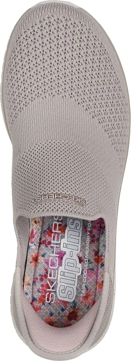 Skechers Slip-ins Virtue Sleek Dames Sneakers 104425-TPE - 39 - Bruin/Grijs/Wit - afbeelding 5 van 6