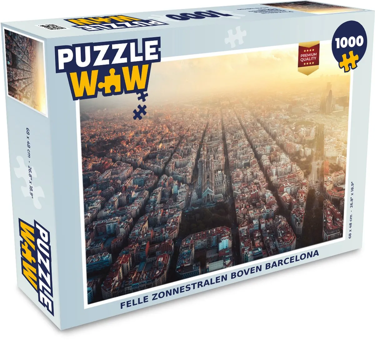 PuzzleWow Architectuur Barcelona Legpuzzel 1000 Stuks