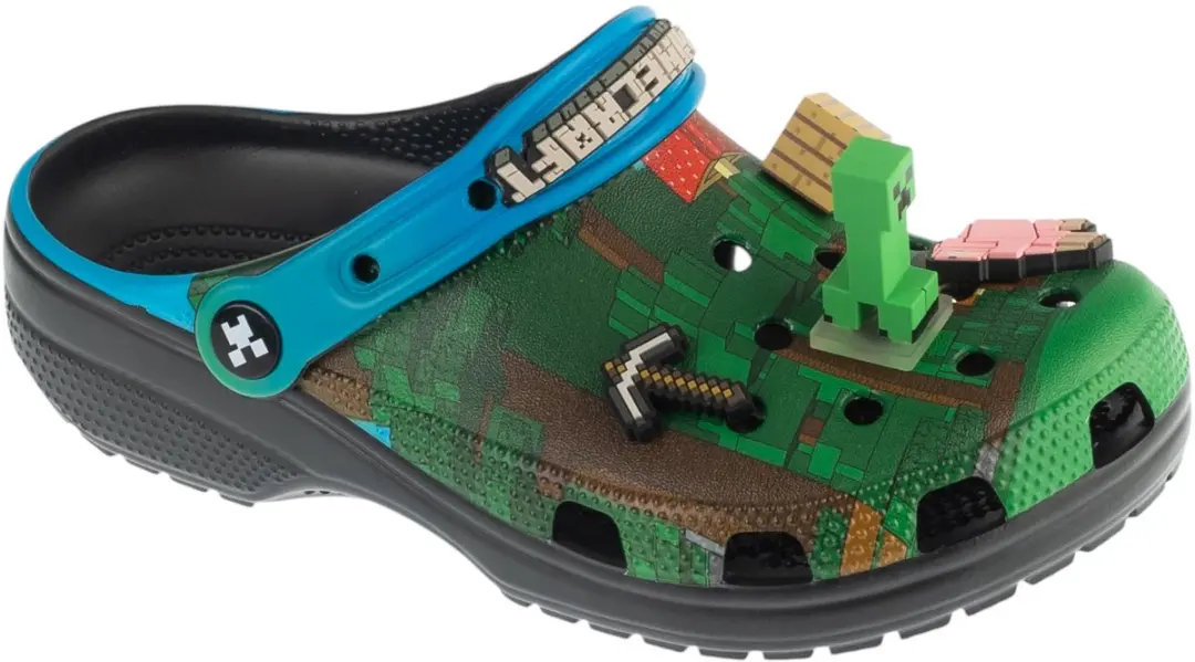 Crocs Classic Minecraft Clog, Unisex, Groen, Slippers, maat: 36/37