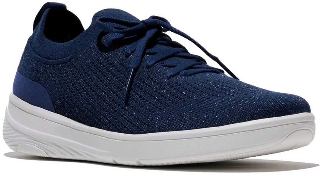 FitFlop FitFlop Super-Q Knit Slip-On Laced Sneakers BLAUW