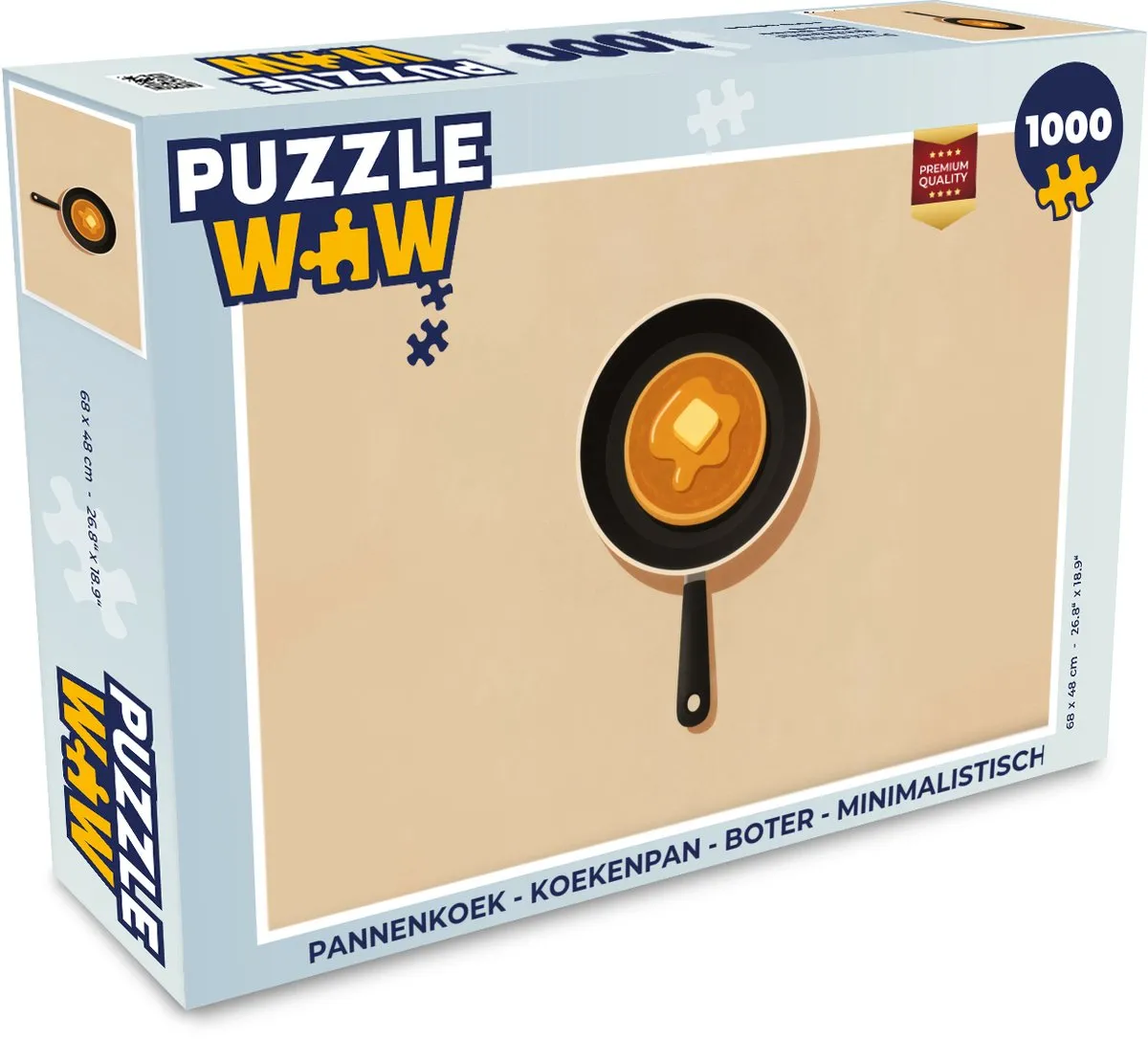 PuzzleWow Pannenkoek Legpuzzel 1000 Stuks