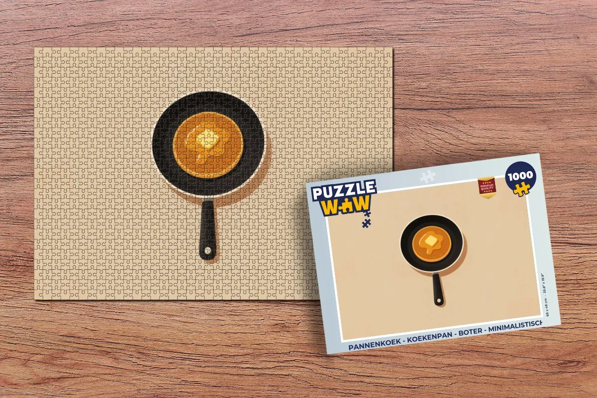 PuzzleWow Pannenkoek Legpuzzel 1000 Stuks