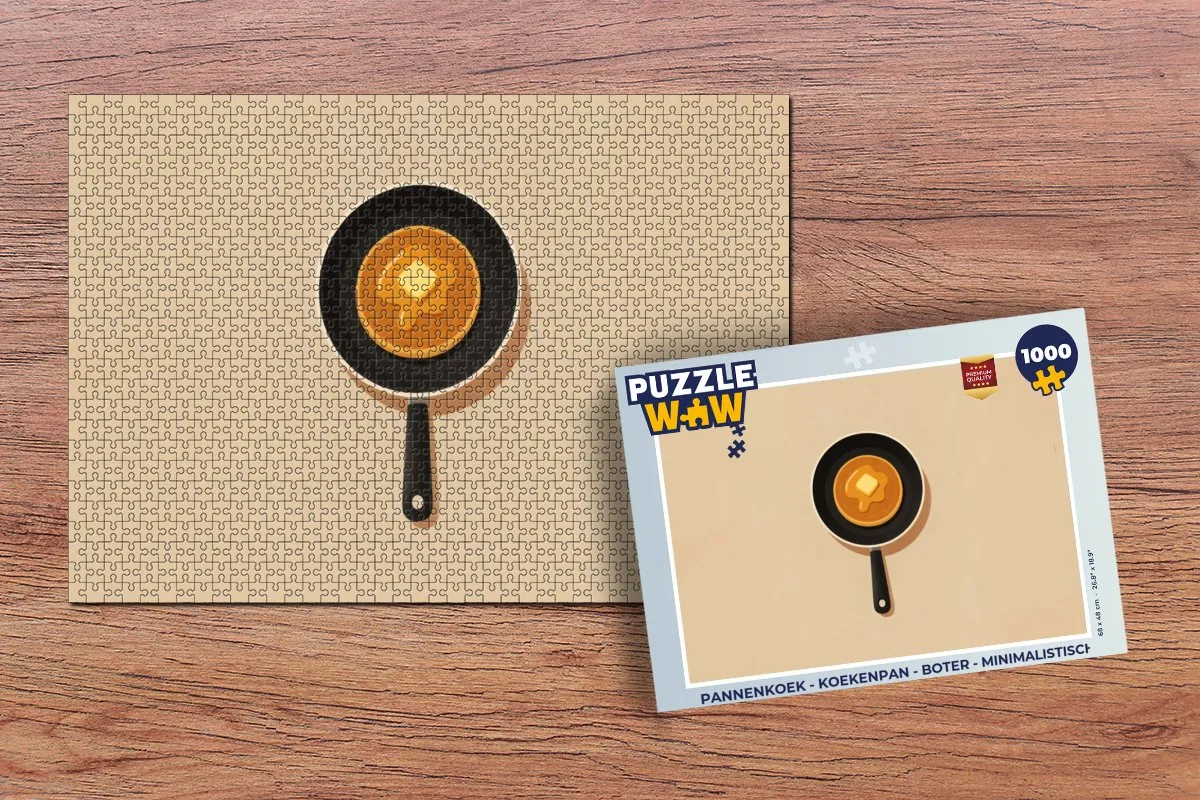 PuzzleWow Pannenkoek Legpuzzel 1000 Stuks
