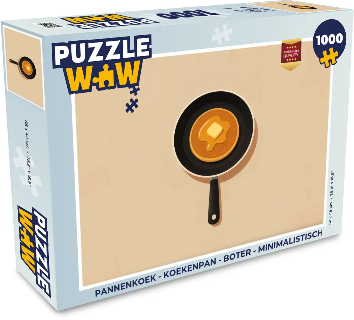 PuzzleWow Pannenkoek Legpuzzel 1000 Stuks