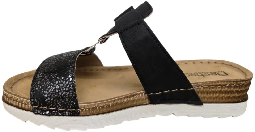 Fischer 556205 222 Slippers Dames - Zwart - 39