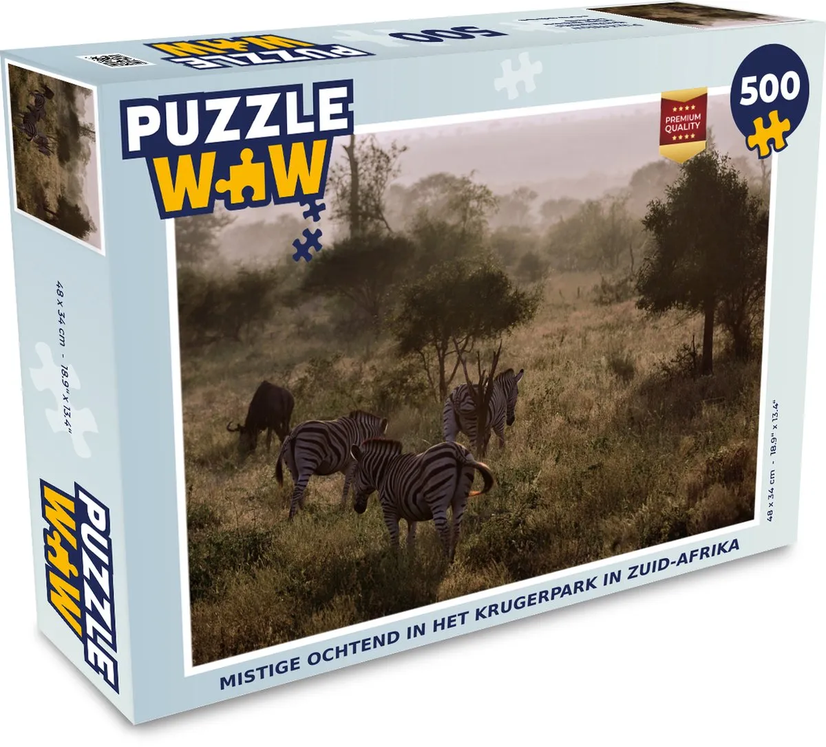 PuzzleWow Krugerpark Legpuzzel 500 Stuks