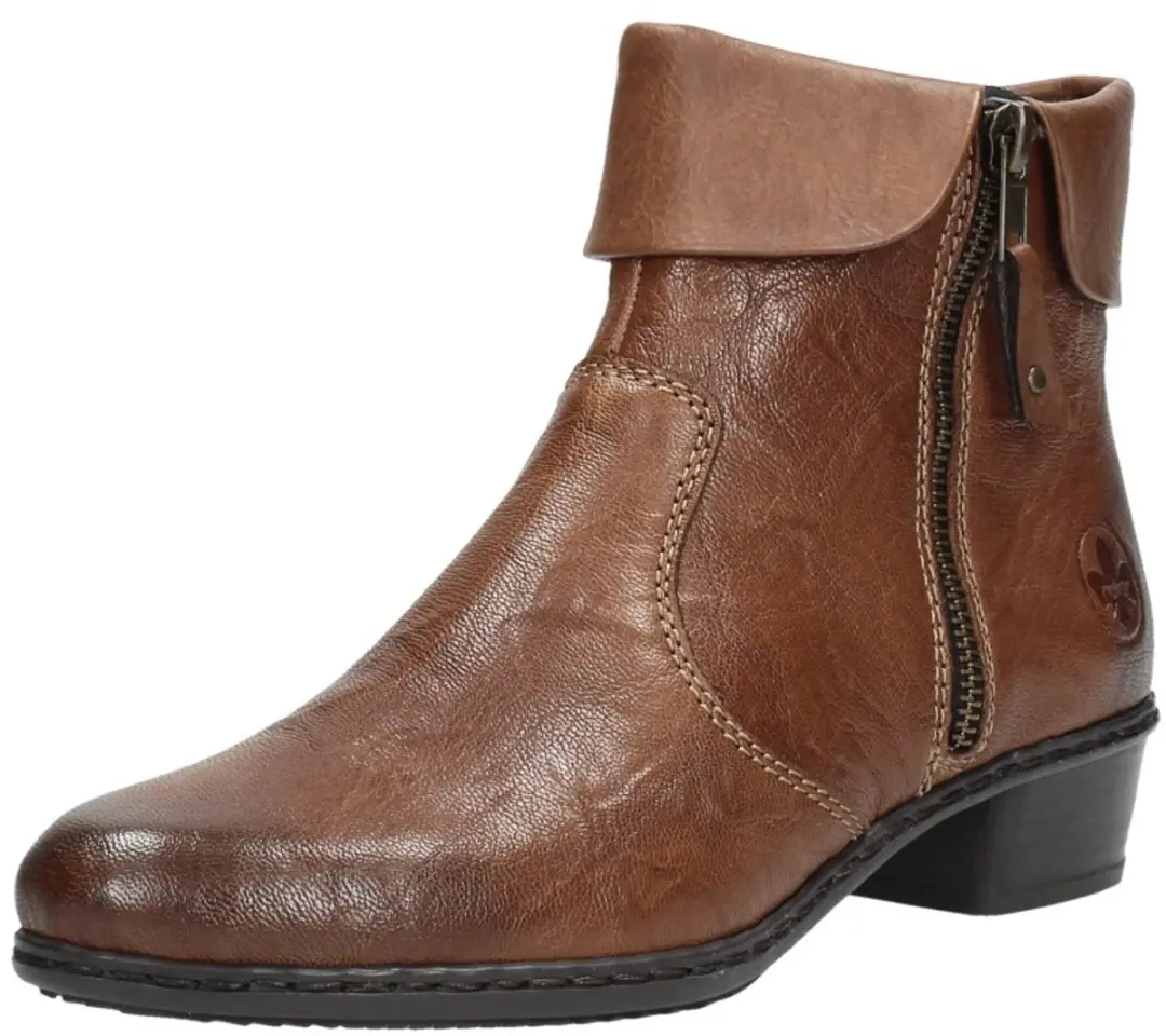 Rieker Enkellaarsjes 188211 - Cognac - Maat 37