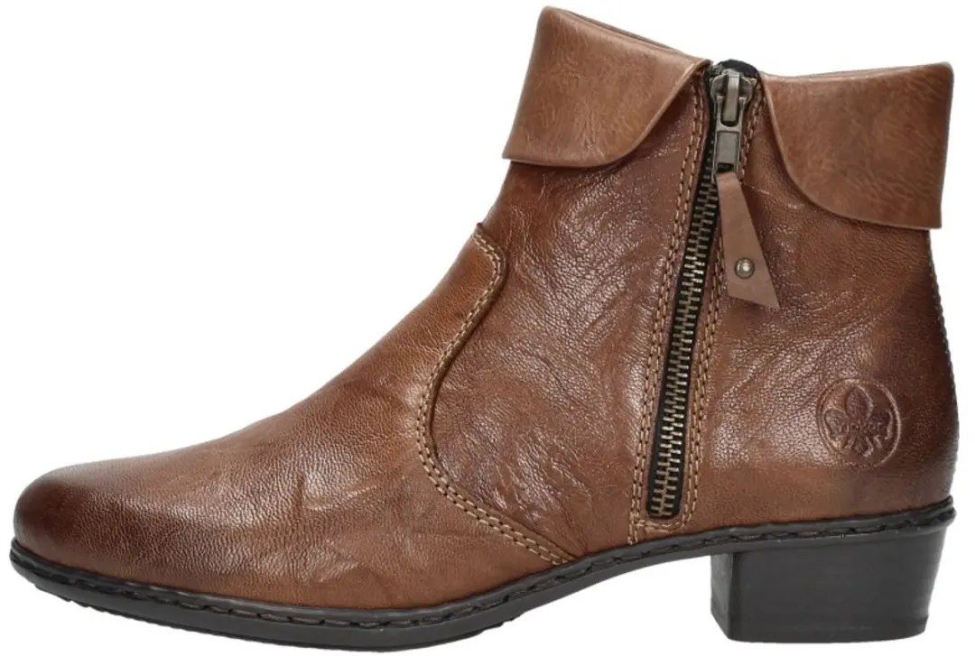 Rieker Enkellaarsjes 188211 - Cognac - Maat 37