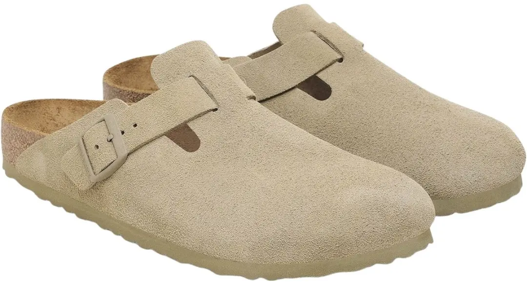 Birkenstock Boston Slides Suede