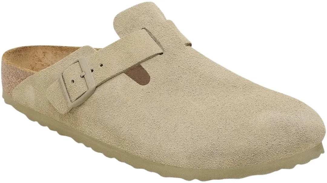 Birkenstock Boston Slides Suede - Maat 45 - Beige - afbeelding 6 van 6