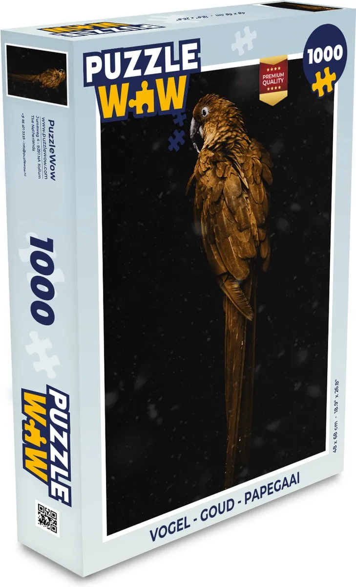 PuzzleWow Vogel Legpuzzel 1000 Stuks - Multicolor