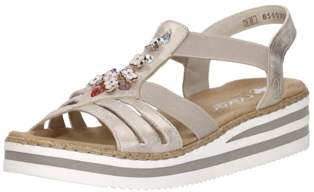Rieker -Dames - beige - sandalen - maat 39 - afbeelding 6 van 6