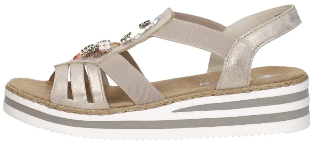 Rieker -Dames - beige - sandalen - maat 39 - afbeelding 5 van 6