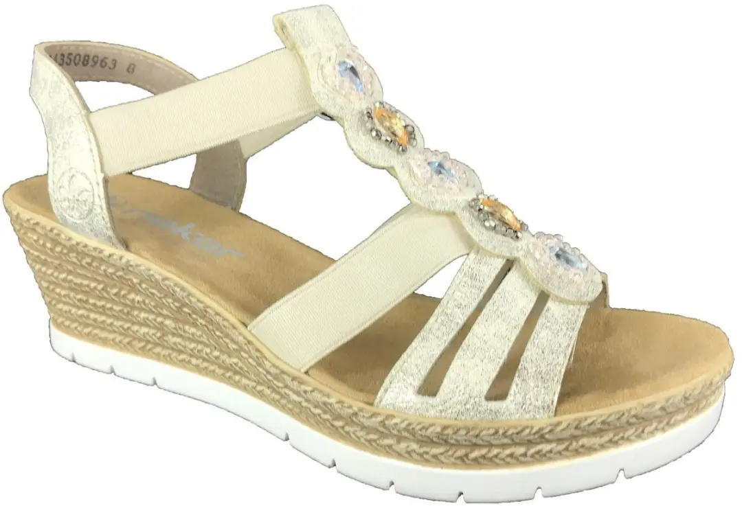Rieker -Dames - beige - sandalen - maat 39 - afbeelding 3 van 6