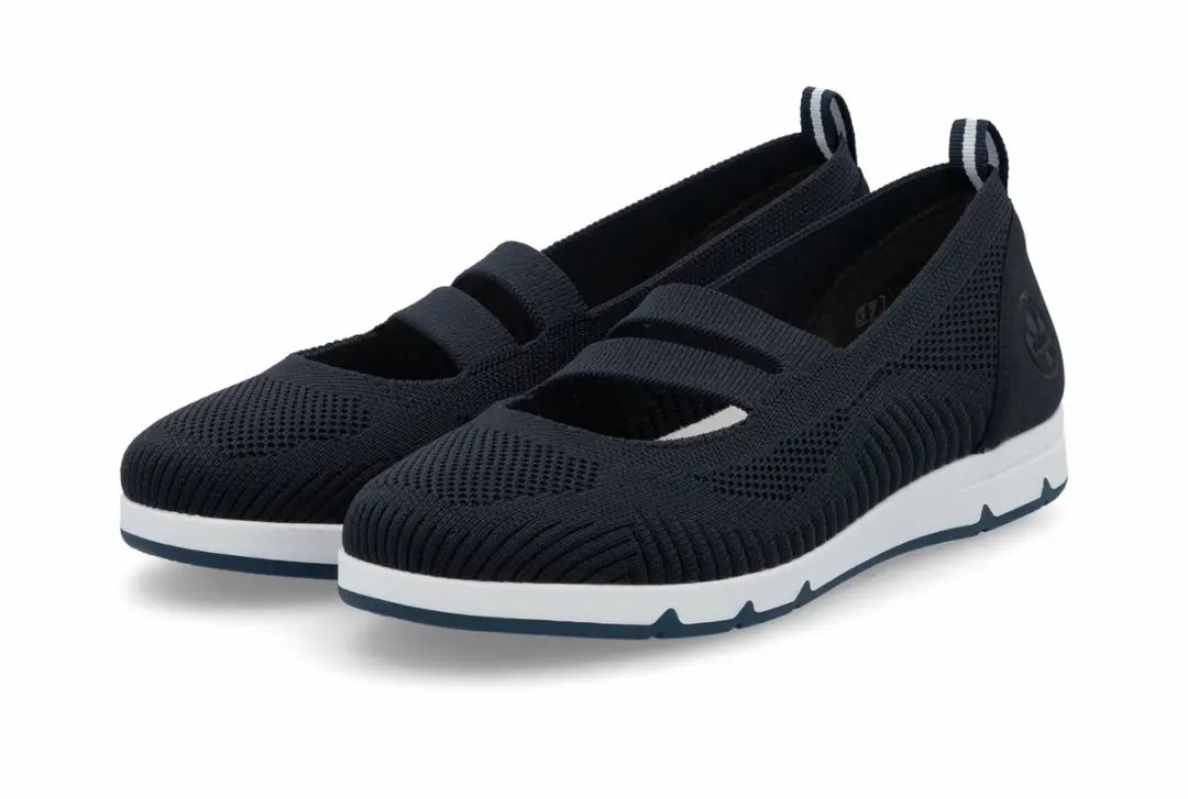 Rieker dames ballerina schoenen L3053-14 Blauw