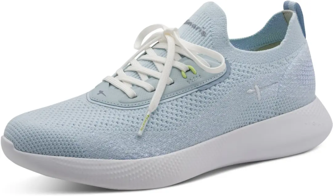 Tamaris dames sneaker 1-23715-46-880 dames lage veganistische sneaker lichtblauw